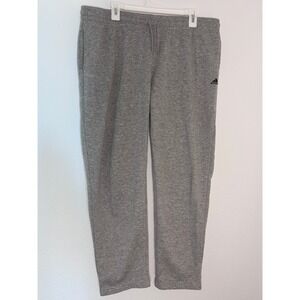 Adidas Golf Mens XL Gray Fleece Sweatpants Joggers Drawstring Straight Leg